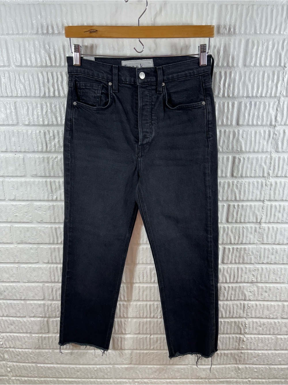 Frank & Eileen Monaghan 1995 Wash Italian Vintage Denim Jeans 28 Black - Picture 2 of 6